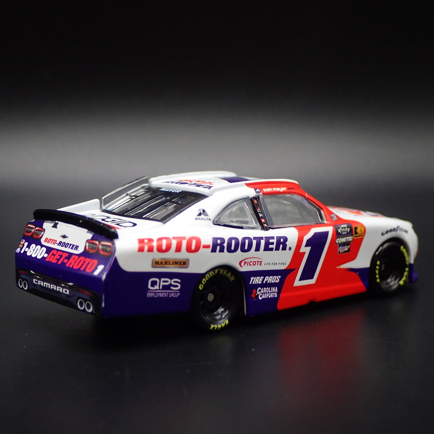 2024 24 CHEVY CAMARO 1 SAM MAYER ROTO ROOTER NASCAR 1:64 SCALE DIECAST MODEL CAR