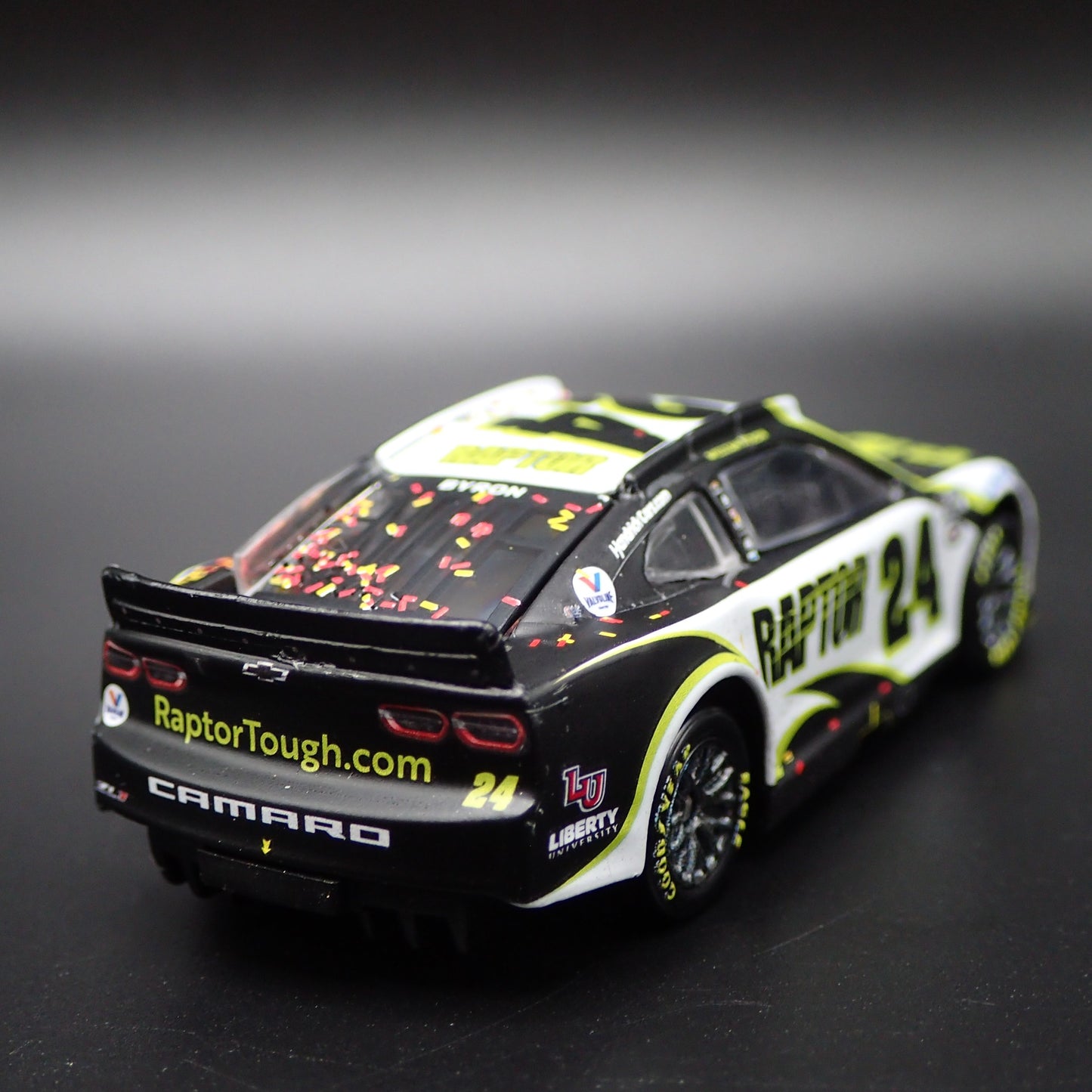2023 CHEVY CAMARO ZL1 #24 WILLIAM BYRON RAPTOR WIN NASCAR 1:64 DIECAST MODEL CAR
