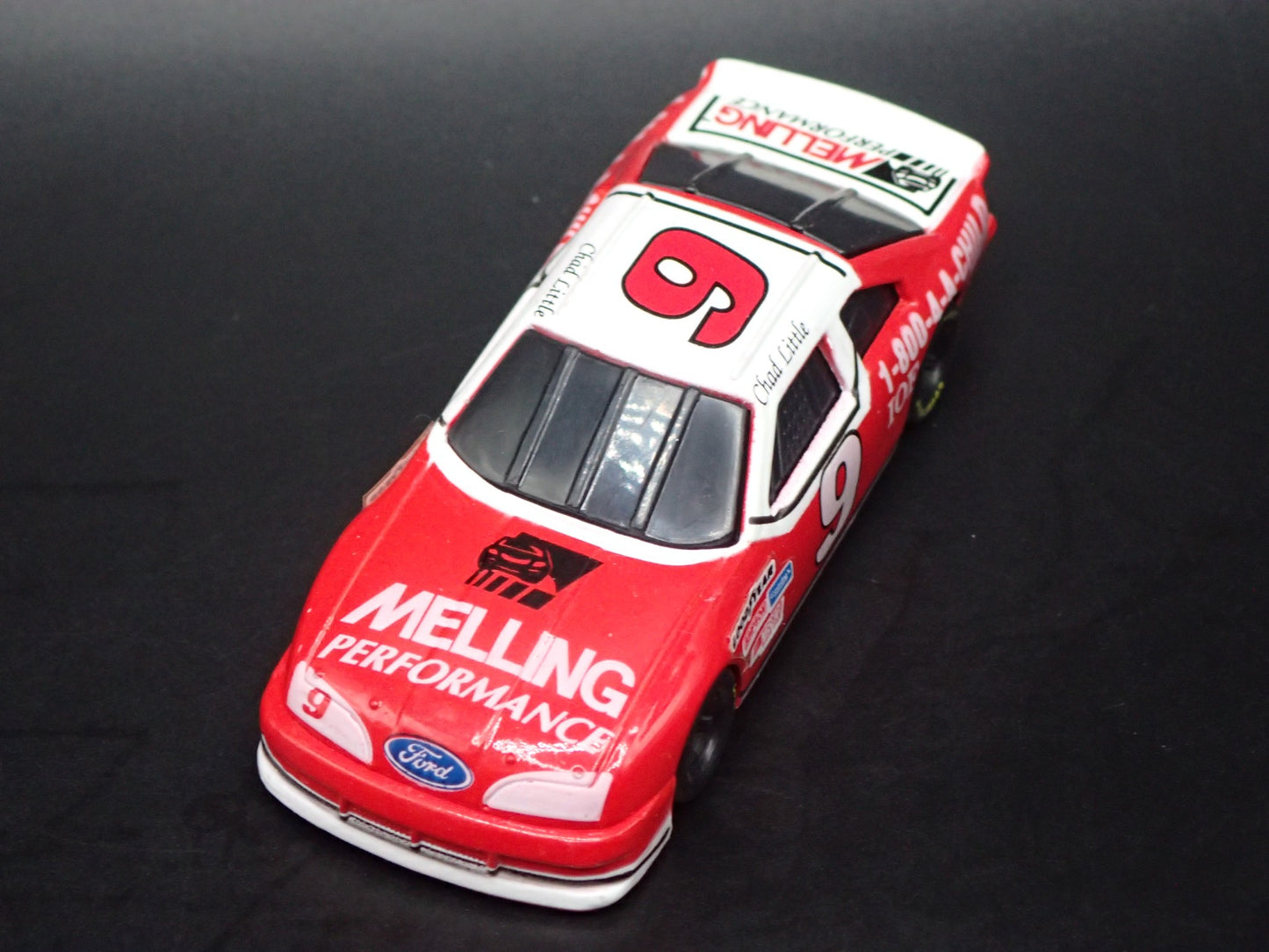 1992 92 FORD THUNDERBIRD 9 CHAD LITTLE MELLING NASCAR 1:64 SCALE DIECAST CAR