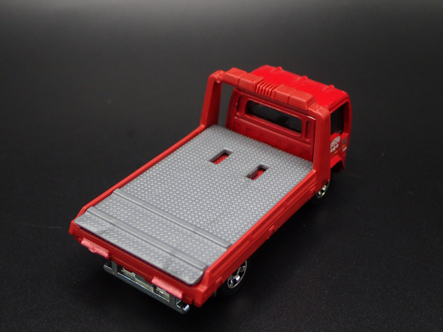 MODERN TOWING COMPANY FLATBED TRUCK RED 1/64 SCALE COLLECTIBLE DIECAST MODEL