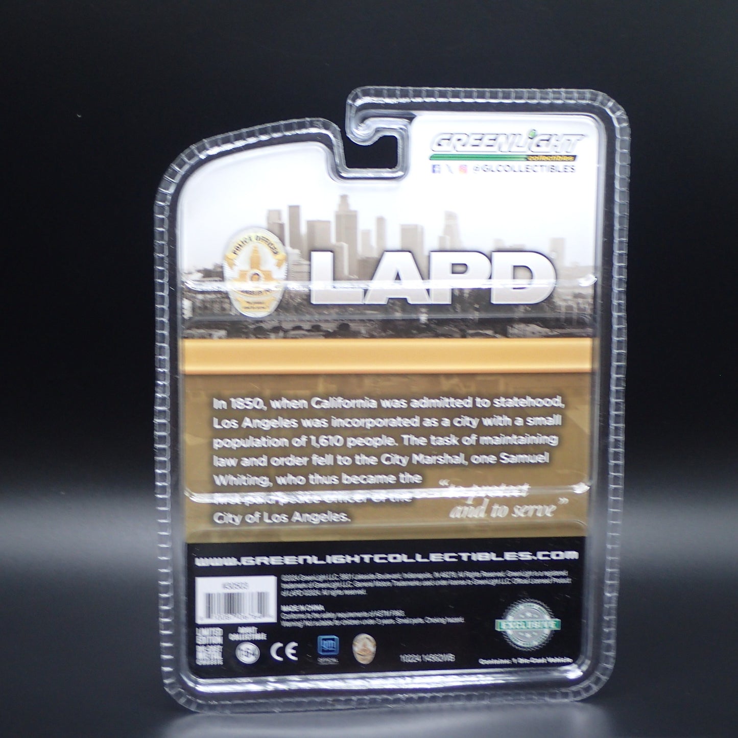2024 GREENLIGHT RAW GREEN MACHINE CHASE 1982 CHEVROLET IMPALA LAPD HOBBY EXCL