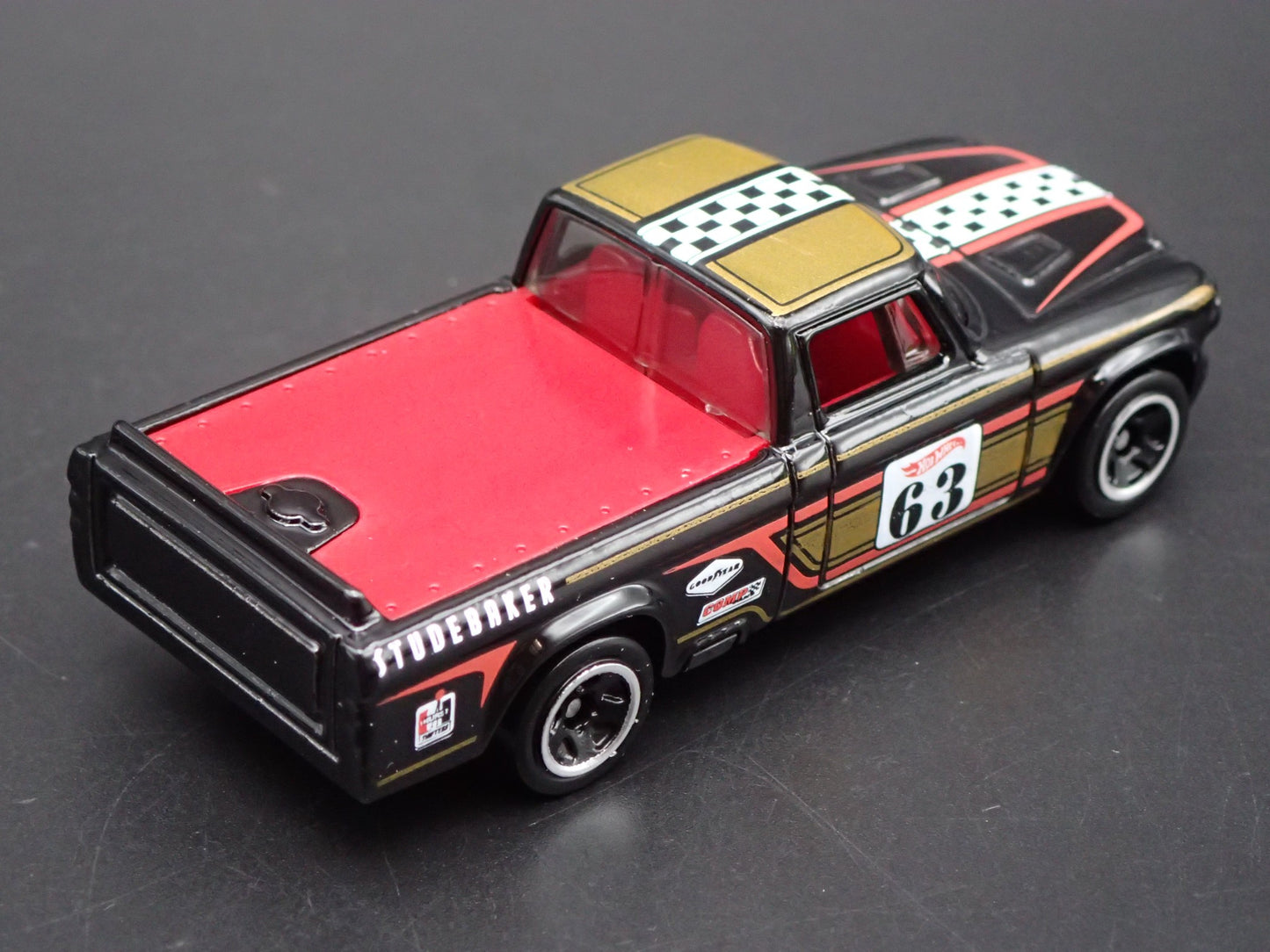 1960-1964 STUDEBAKER CHAMP PICKUP TRUCK BLACK 1:64 SCALE DIECAST MODEL CAR