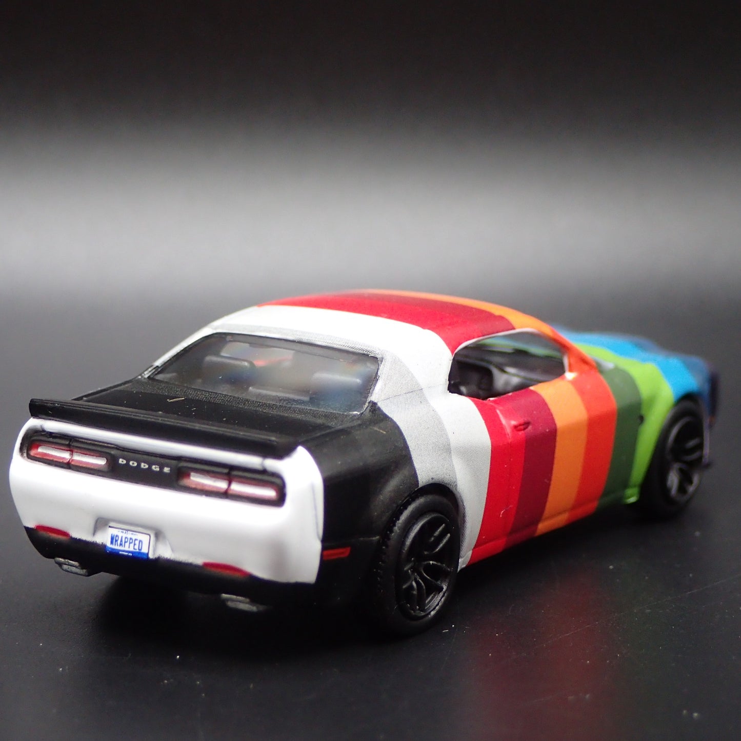 2023 23 DODGE CHALLENGER SRT HELLCAT REDEYE 1/64 SCALE DIORAMA DIECAST MODEL CAR