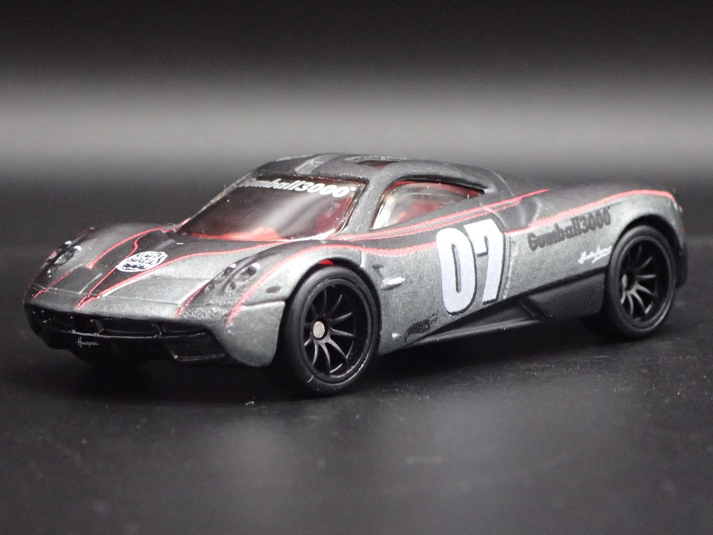 2011-2018 PAGANI HUAYRA SUPER CAR GUMBALL 3000 GRAY 1/64 SCALE DIECAST MODEL CAR