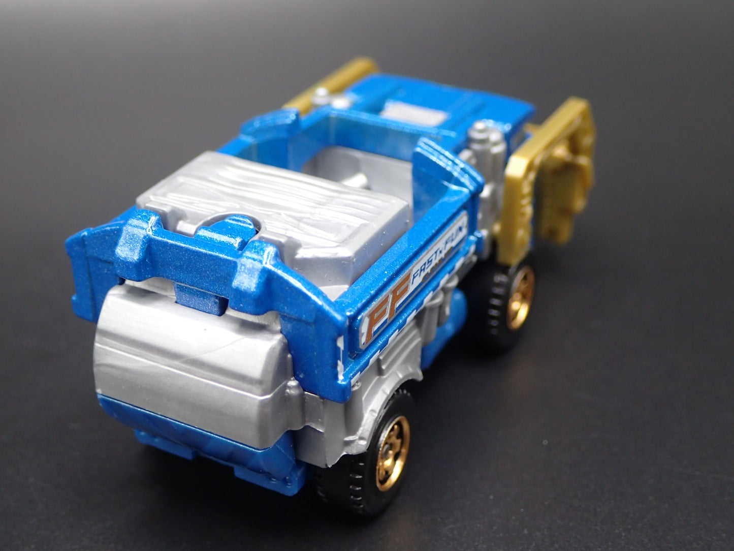 MODERN GARBAGE RECYCLING TRASH TRUCK BLUE 1/64 MB SCALE DIECAST MODEL CAR