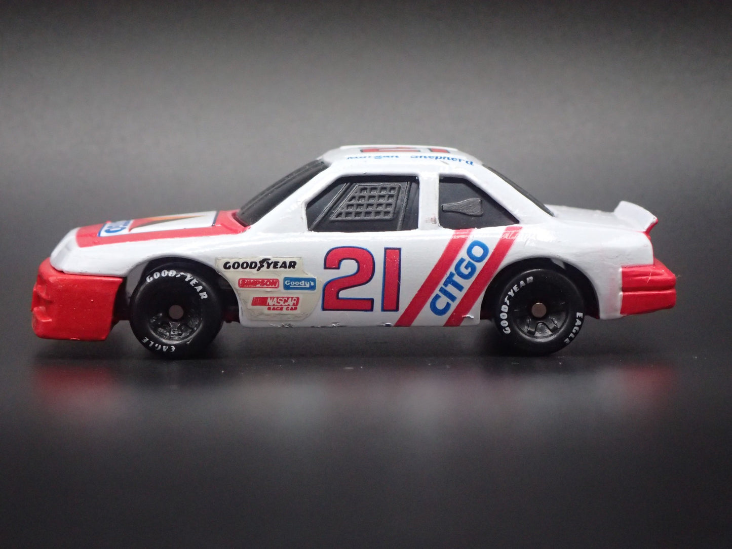 1991 91 FORD THUNDERBIRD 21 MORGAN SHEPHERD NASCAR 1/64 SCALE DIECAST MODEL CAR