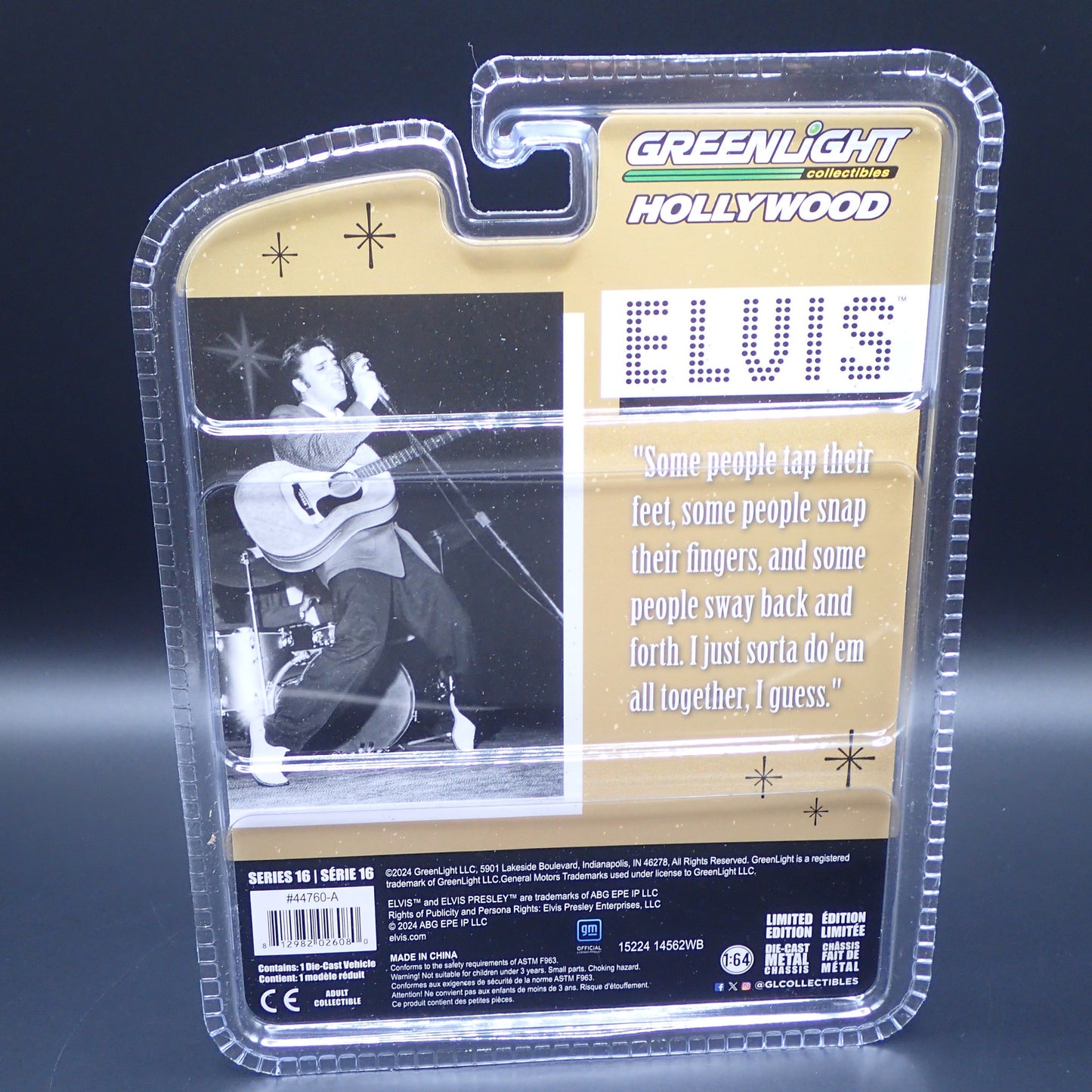 2024 GREENLIGHT 1955 CADILLAC FLEETWOOD 60 ELVIS HOLLYWOOD GREEN MACHINE CHASE