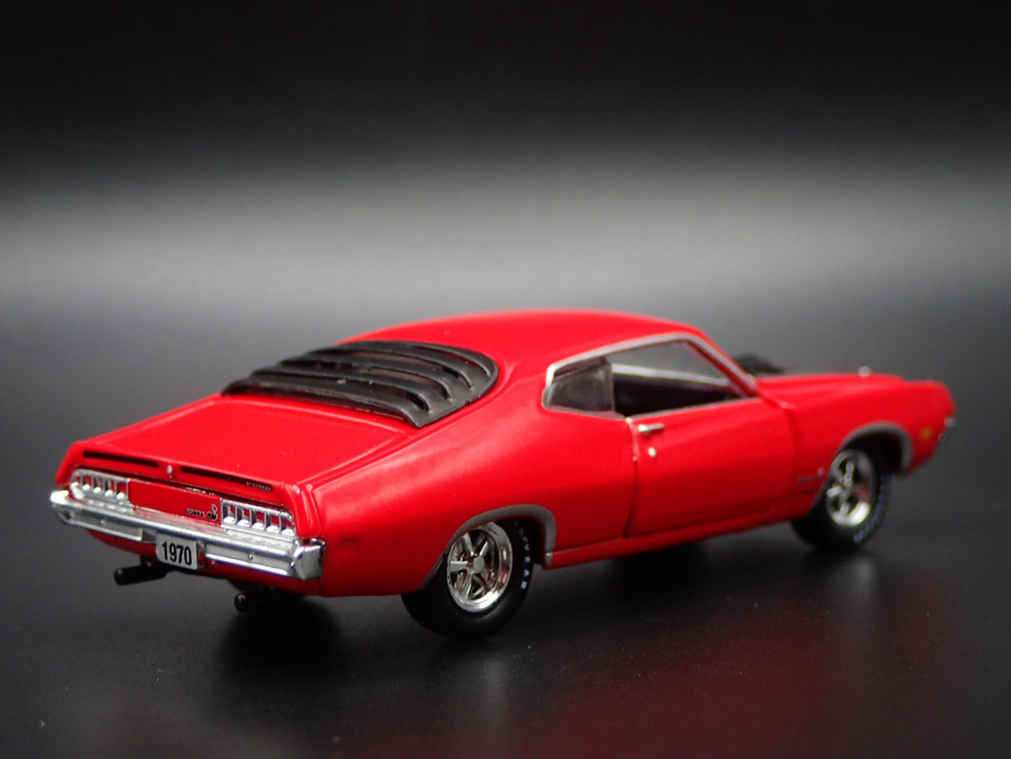 1970 70 FORD TORINO COBRA RED 1:64 SCALE COLLECTIBLE DIORAMA DIECAST MODEL CAR