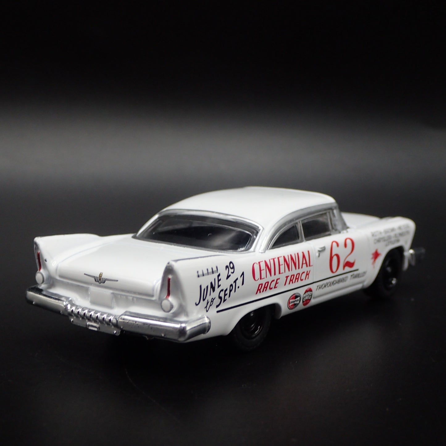 1957 57 PLYMOUTH SAVOY (GIBA) PIKES PEAK HILL CLIMB 1/64 SCALE DIECAST MODEL CAR