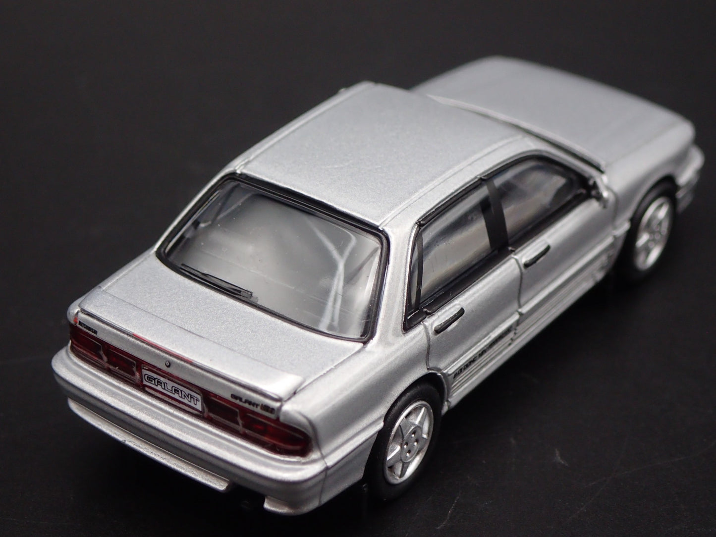 MITSUBISHI GALANT VR4 SILVER 1:64 SCALE COLLECTIBLE DIORAMA DIECAST MODEL CAR