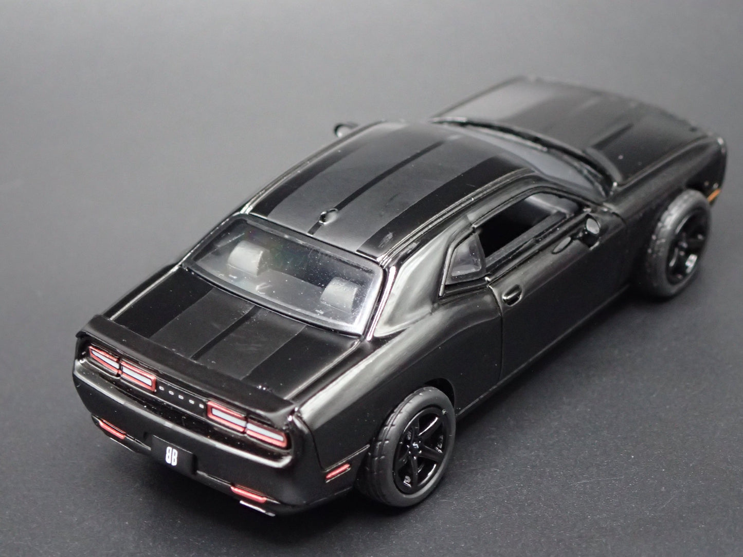 2008-2023 DODGE CHALLENGER RT BLACK RARE 1/64 SCALE DIORAMA DIECAST MODEL CAR