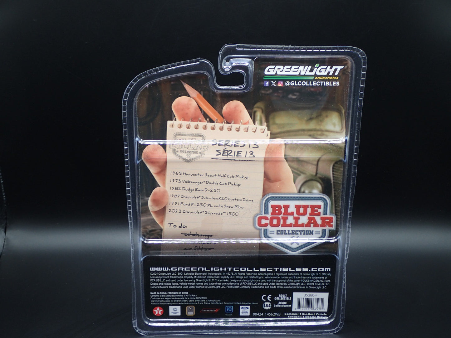 2024 GREENLIGHT RAW GREEN MACHINE 2023 CHEVY SILVERADO 1500 TRUCK BLUE COLLAR 13