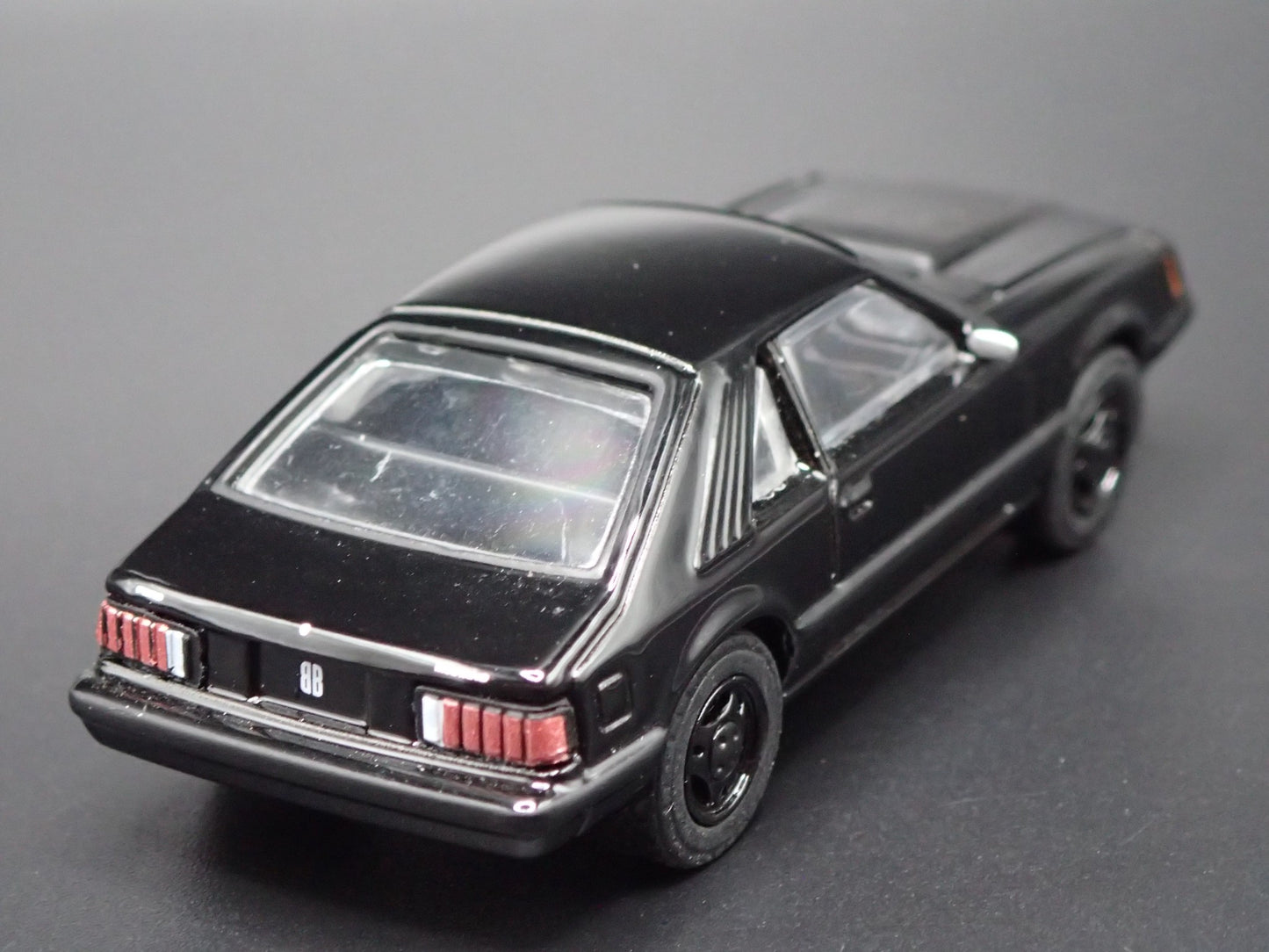 1979 79 FORD MUSTANG FASTBACK BLACK 1:64 SCALE COLLECTIBLE DIECAST MODEL CAR