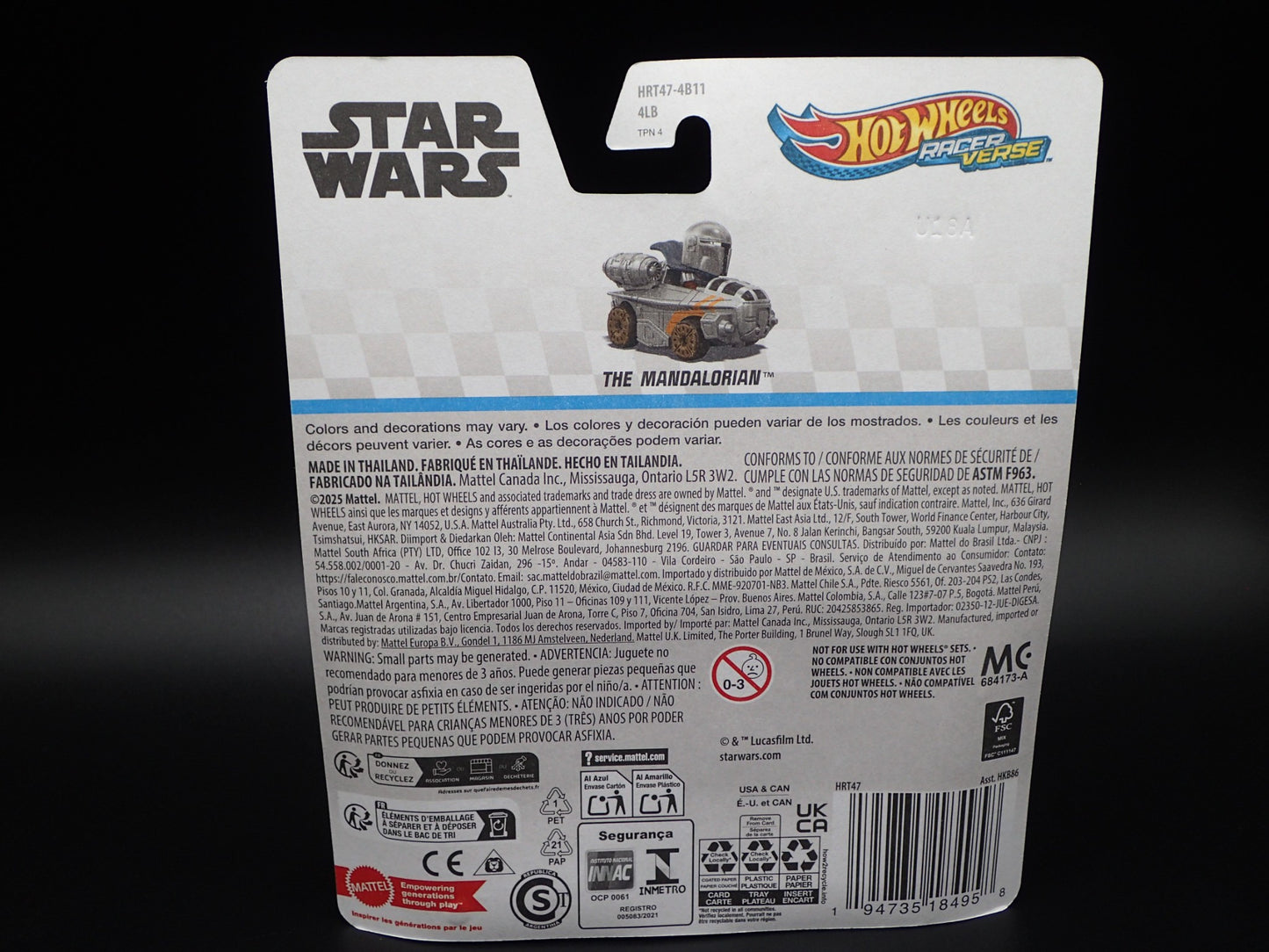 2025 HOT WHEELS RACER VERSE STAR WARS THE MANDALORIAN