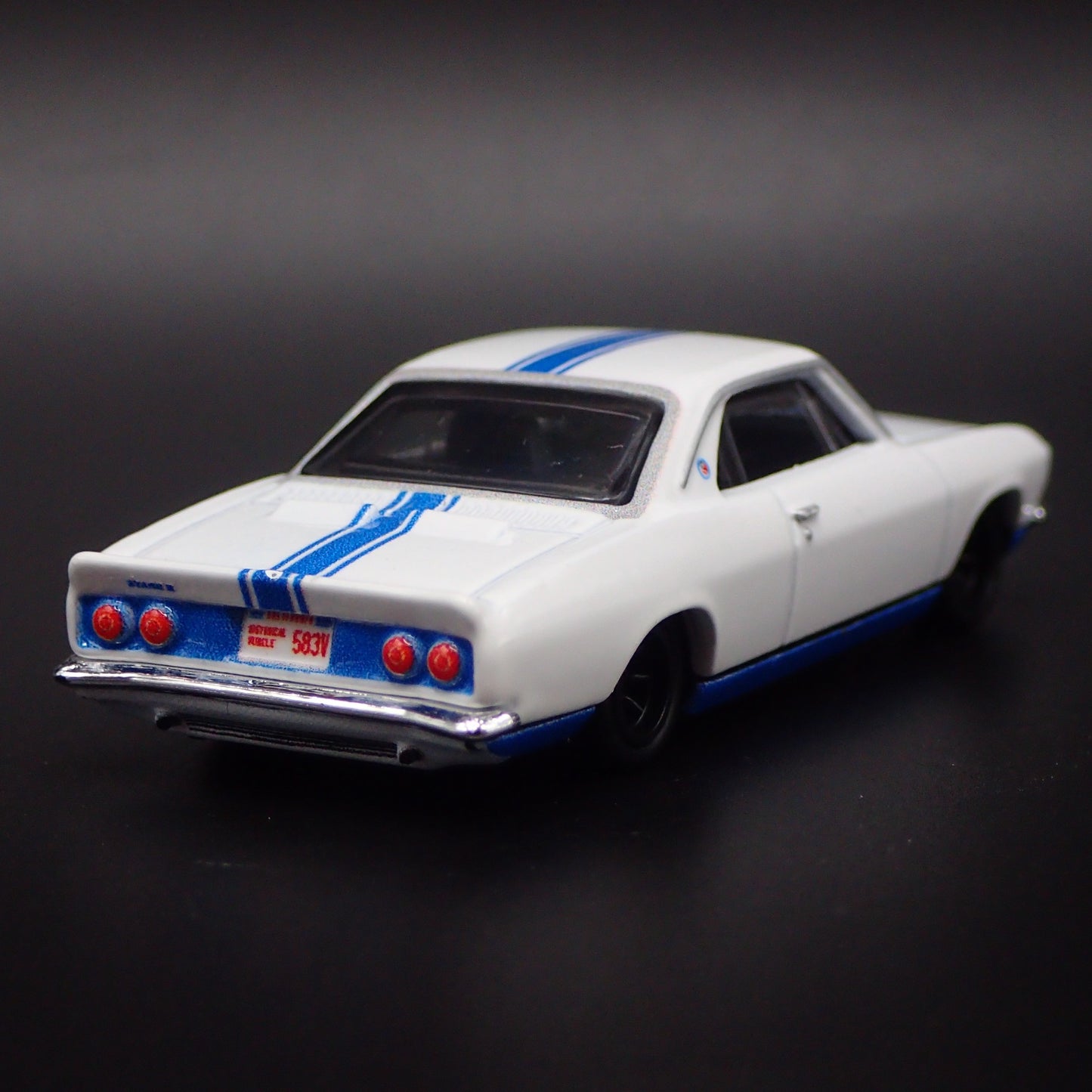 1965-1969 CHEVY CHEVROLET CORVAIR WHITE 1:64 SCALE COLLECTIBLE DIECAST MODEL CAR