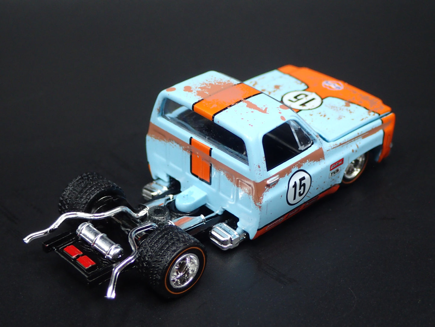 1978 CHEVY CHEVROLET SILVERADO 10 GULF SQUAREBODY TRUCK 1/64 DIECAST MODEL CAR