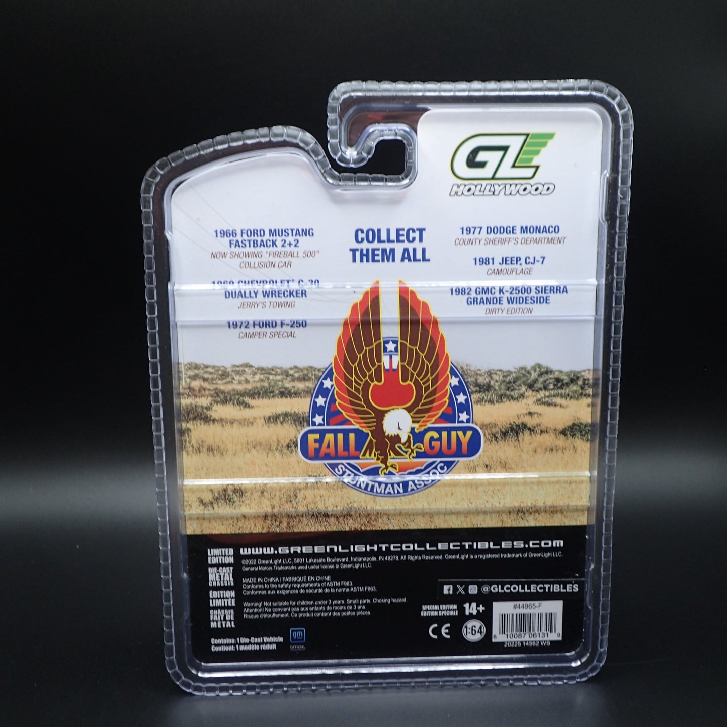 2026 GREENLIGHT GN MACHINE RAW CHASE 1982 GMC K2500 MUDDY FALL GUY HOLLYWOOD 26
