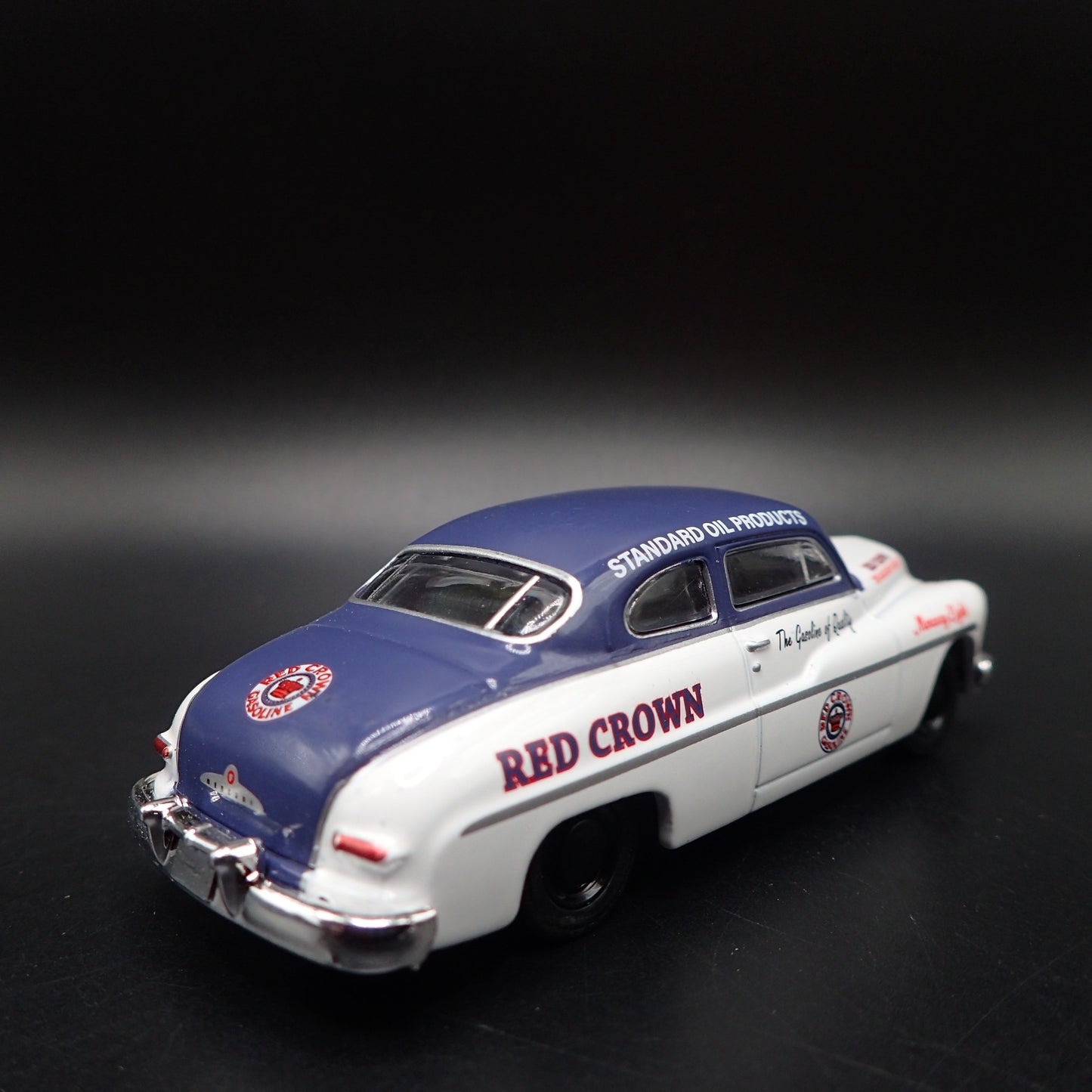 1949 49 MERC MERCURY EIGHT COUPE RED CROWN 1:64 SCALE DIORAMA DIECAST MODEL CAR