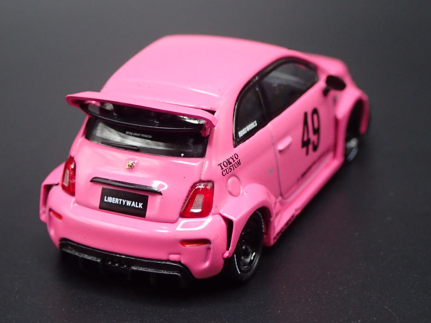 2007-2025 FIAT 500 LB WORKS ABAS WORKS ABARTH 595 1/64 SCALE DIECAST MODEL CAR