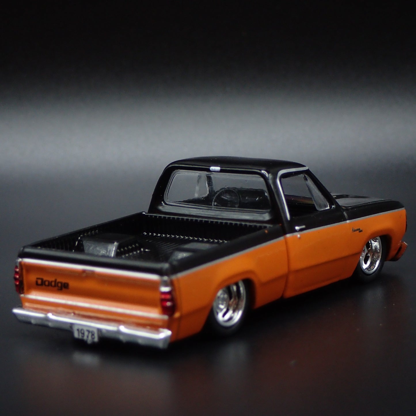 1978 78 DODGE ADVENTURER 150 PICKUP TRUCK. 1/64 SCALE DIORAMA DIECAST MODEL CAR