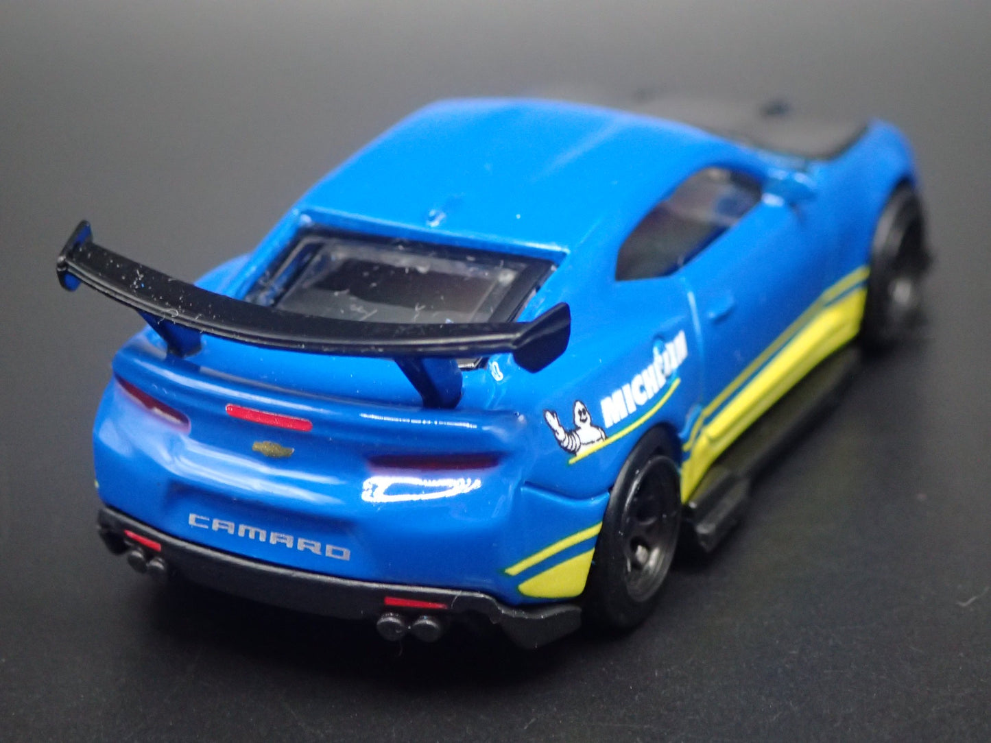 2016-2024 CHEVY CHEVROLET CAMARO SS MICHELIN BLUE 1:64 SCALE DIECAST MODEL CAR