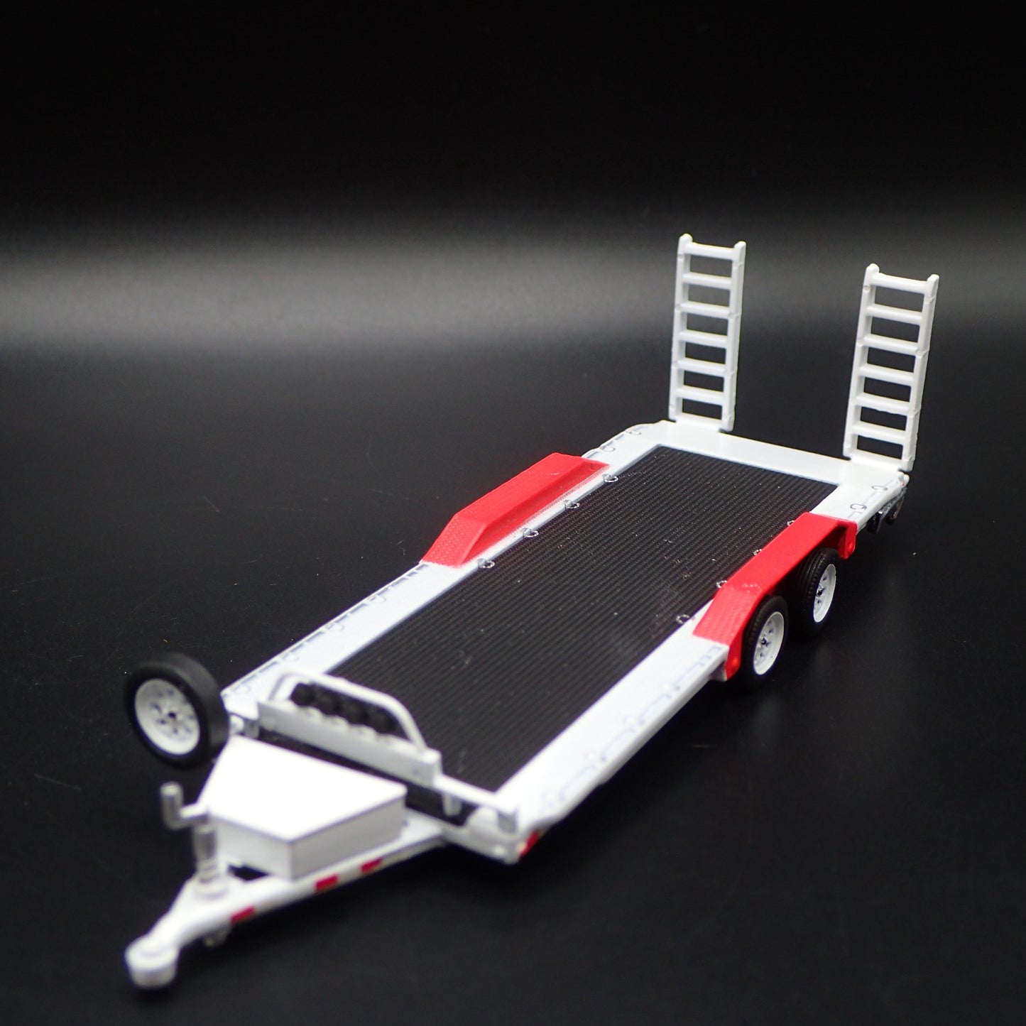 HEAVY DUTY TRAILER W/ RUBBER TIRES 1/64 SCALE COLLECTIBLE DIORAMA DIECAST MODEL