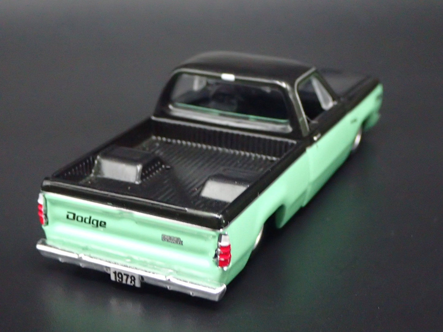 1978 78 DODGE ADVENTURER 150 PICKUP TRUCK. 1/64 SCALE DIORAMA DIECAST MODEL CAR