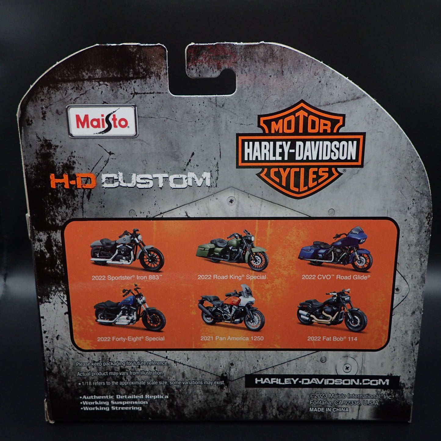 2021 21 PAN AMERICA 1250 HARLEY DAVIDSON MOTORCYCLE MAISTO SERIES 43 1/18 MODEL