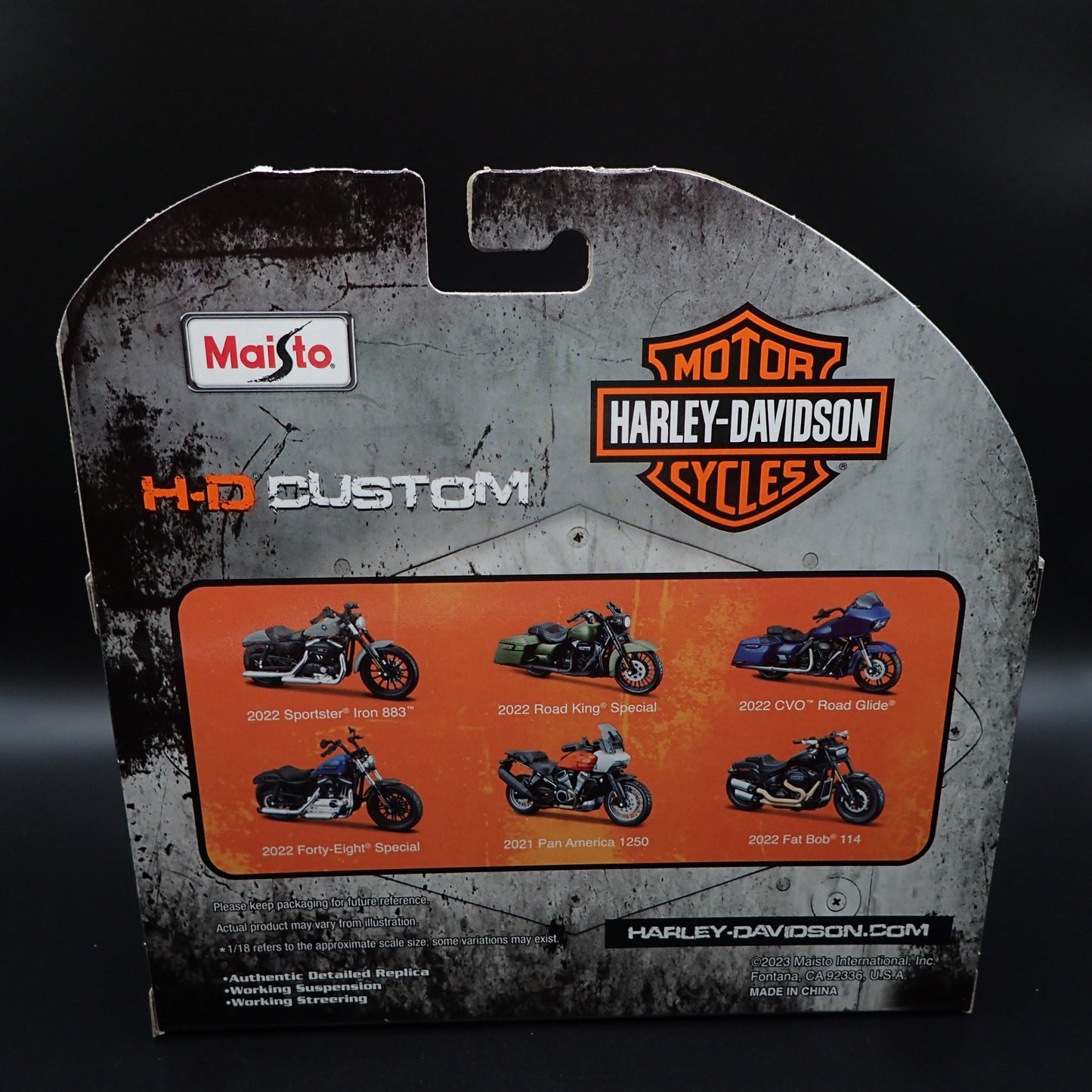 2022 22 ROAD KING SPECIAL HARLEY DAVIDSON MOTORCYCLE MAISTO SERIES 43 1:18 MODEL