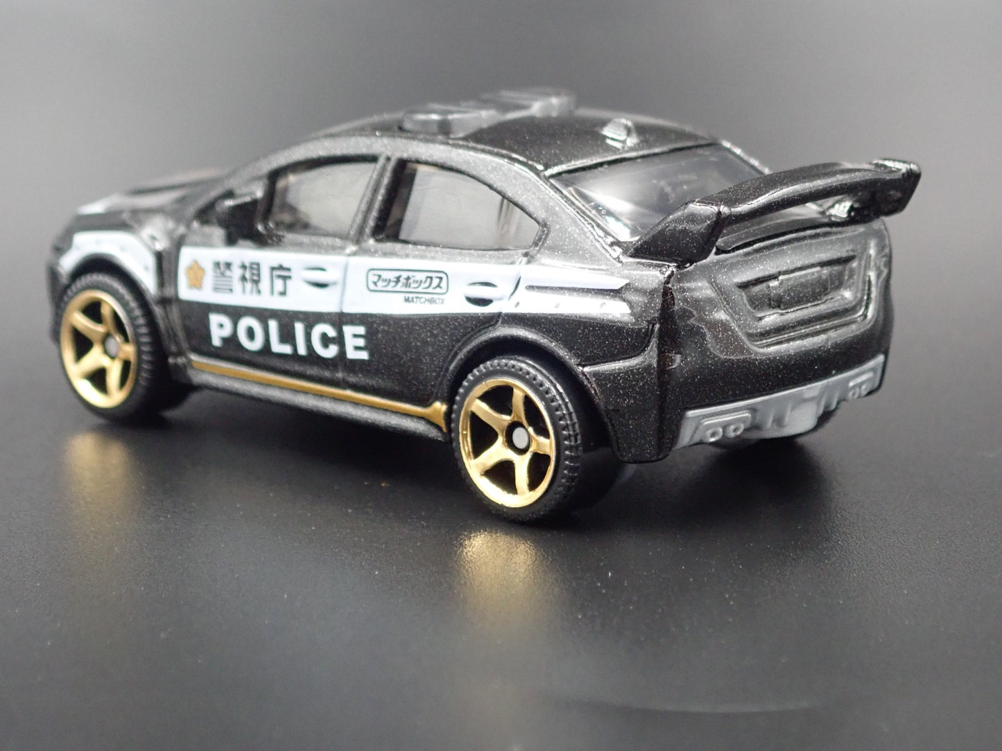 2015-2021 SUBARU WRX STI POLICE BLACK 1:64 SCALE COLLECTIBLE DIECAST MODEL CAR