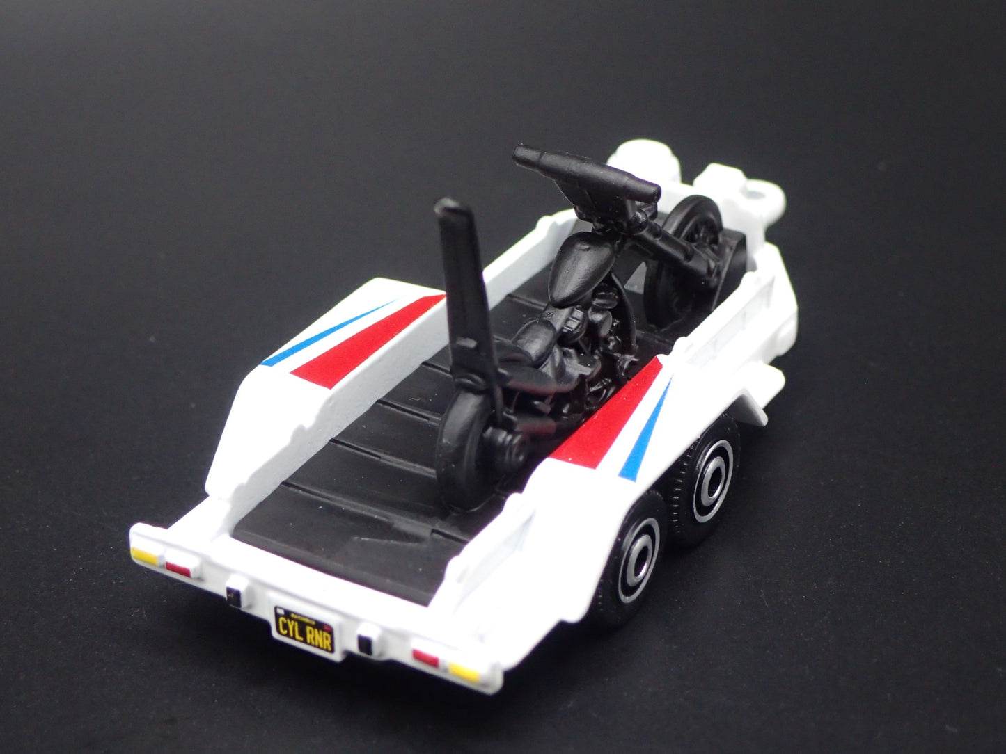 UTILITY TRAILER W MOTORCYCLE 1:64 SCALE COLLECTIBLE DIORAMA DIECAST MODEL