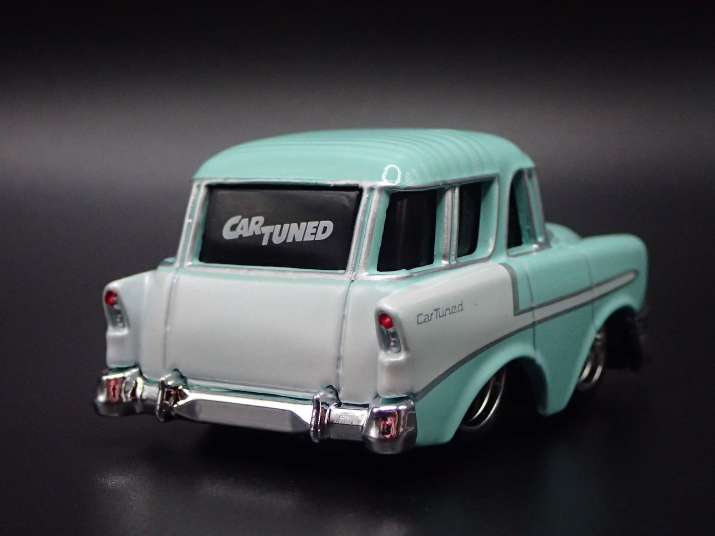 1956 56 CHEVY CHEVROLET NOMAD WAGON TUNED 1:64 SCALE DIORAMA DIECAST MODEL CAR