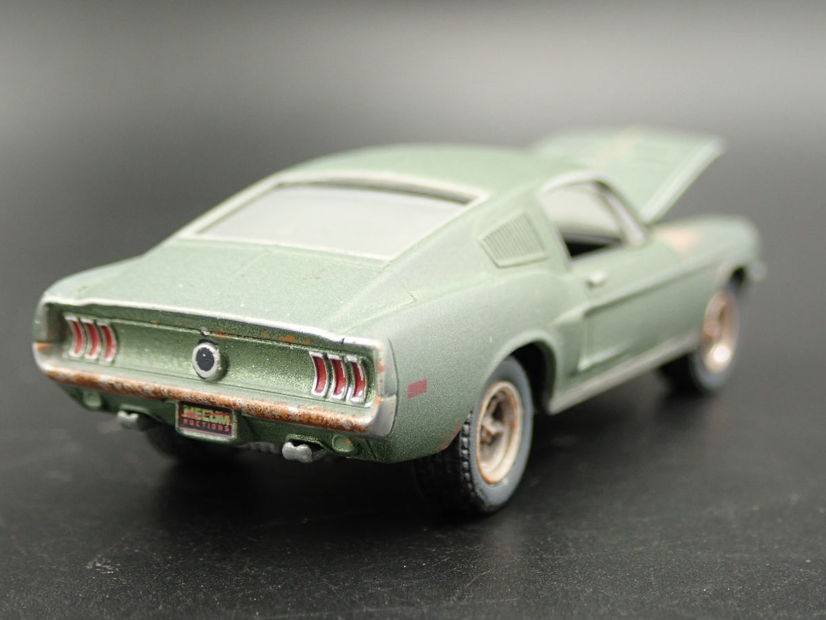1968 68 FORD MUSTANG GT MCQUEEN BULLITT UNRESTORED 1/64 SCALE DIECAST MODEL CAR-Burning Rubber Toy Company