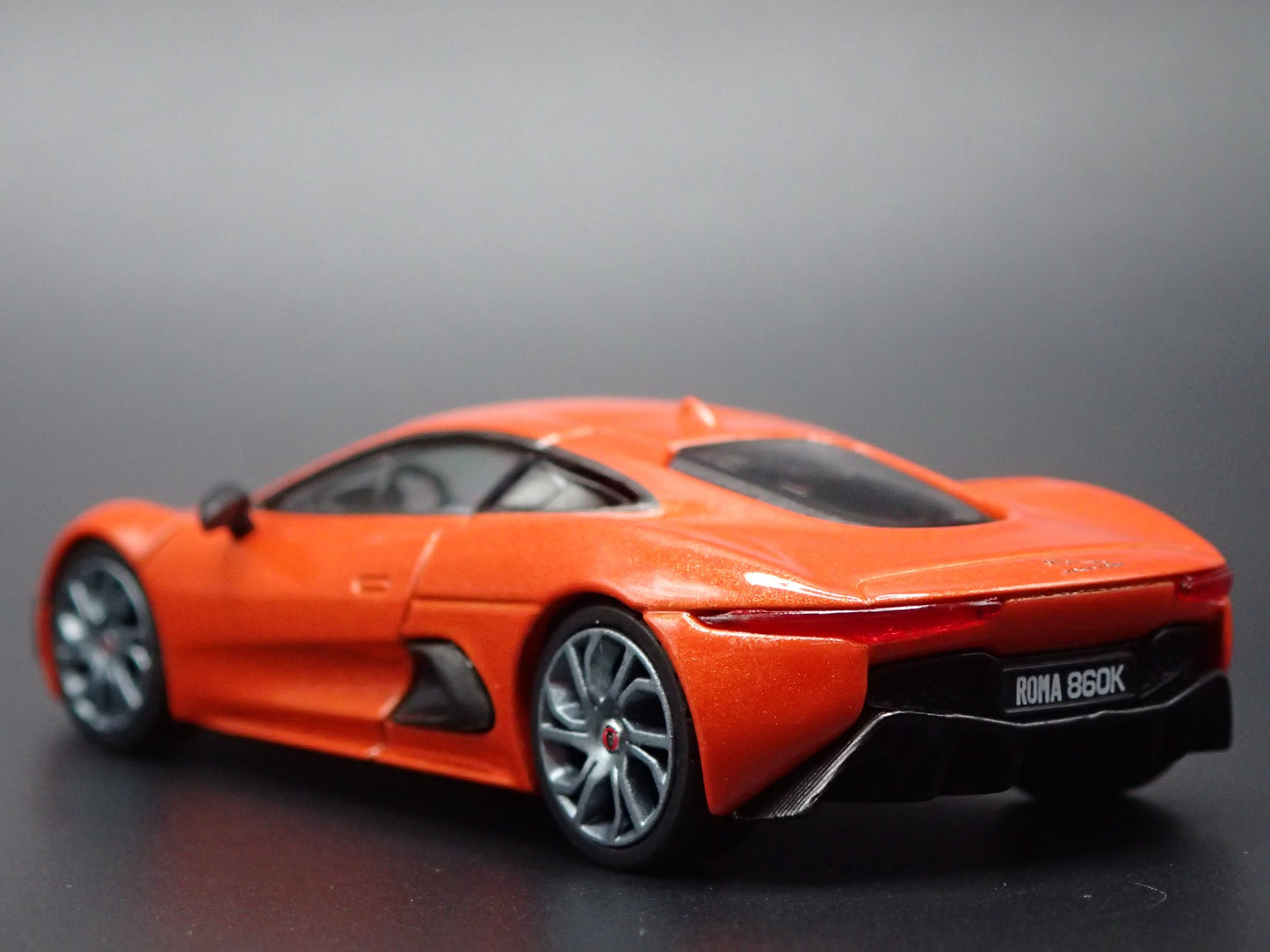 2010-2013 JAGUAR C-X75 ORANGE 1:64 SCALE COLLECTIBLE DIORAMA DIECAST MODEL CAR
