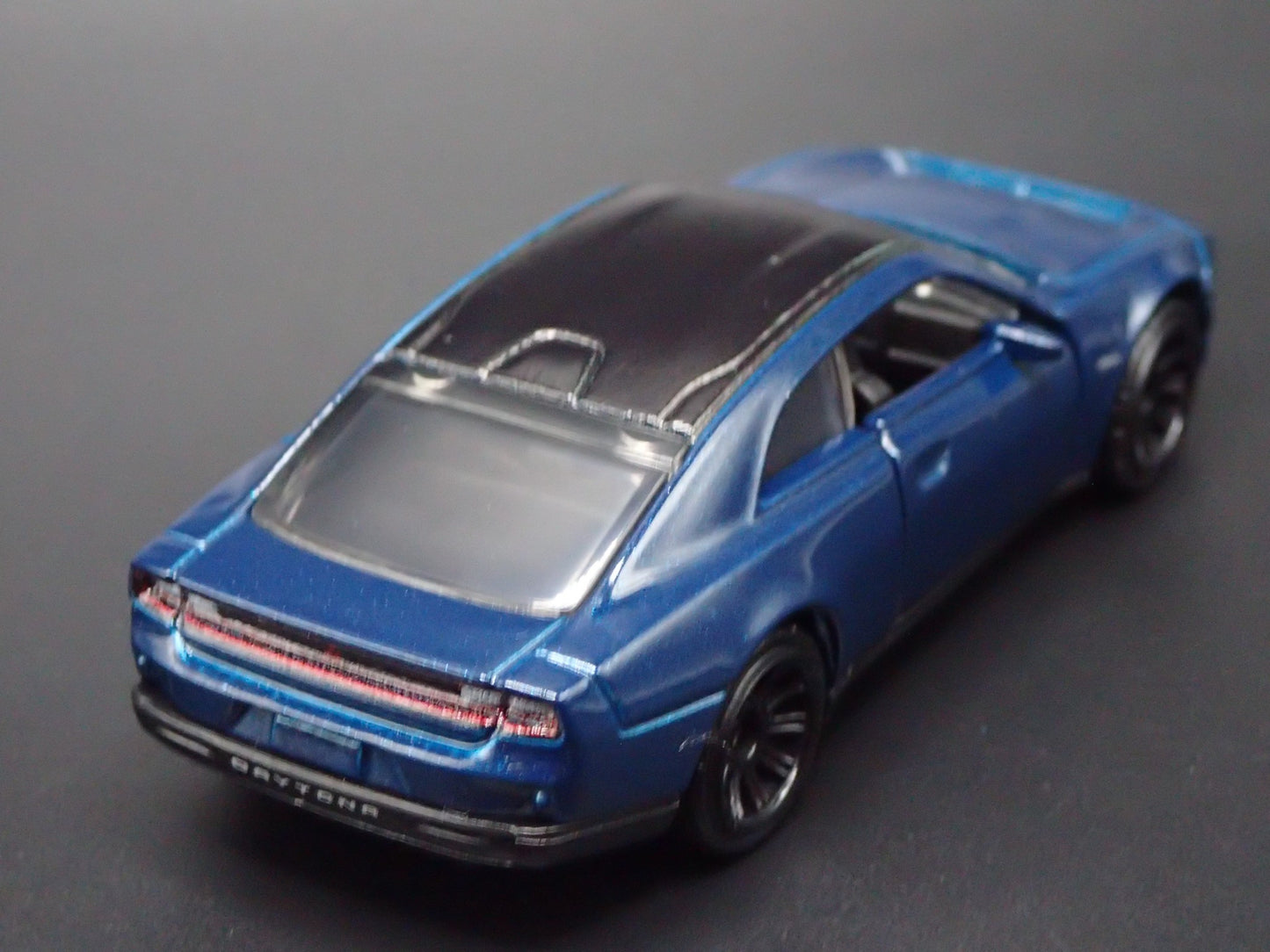2024-2025 DODGE CHARGER RT EV ELECTRIC BLUE 1:64 SCALE DIORAMA DIECAST MODEL CAR