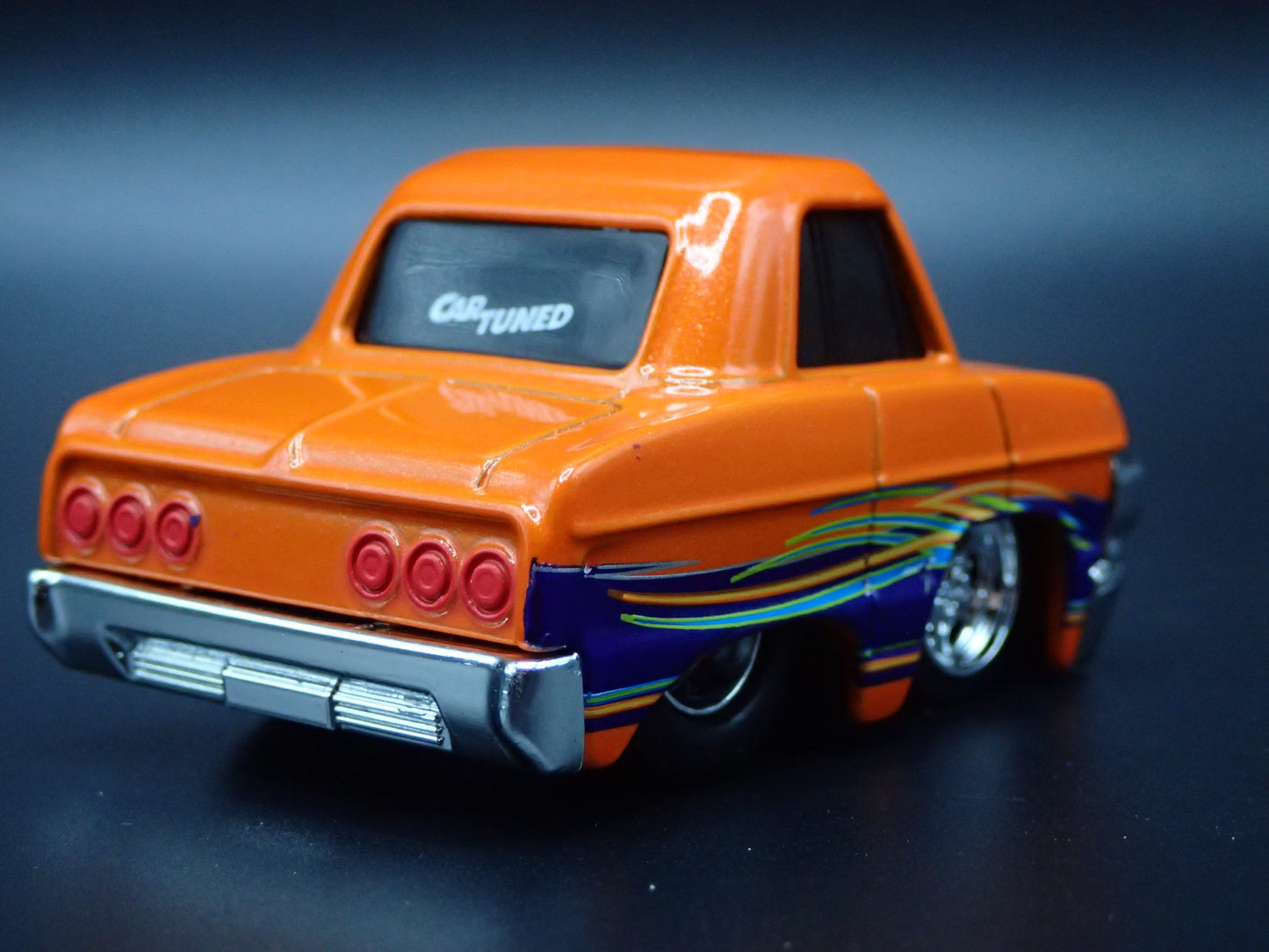 1964 CHEVY CHEVROLET IMPALA LOWRIDER TUNED ORANGE 1:64 SCALE DIECAST MODEL CAR