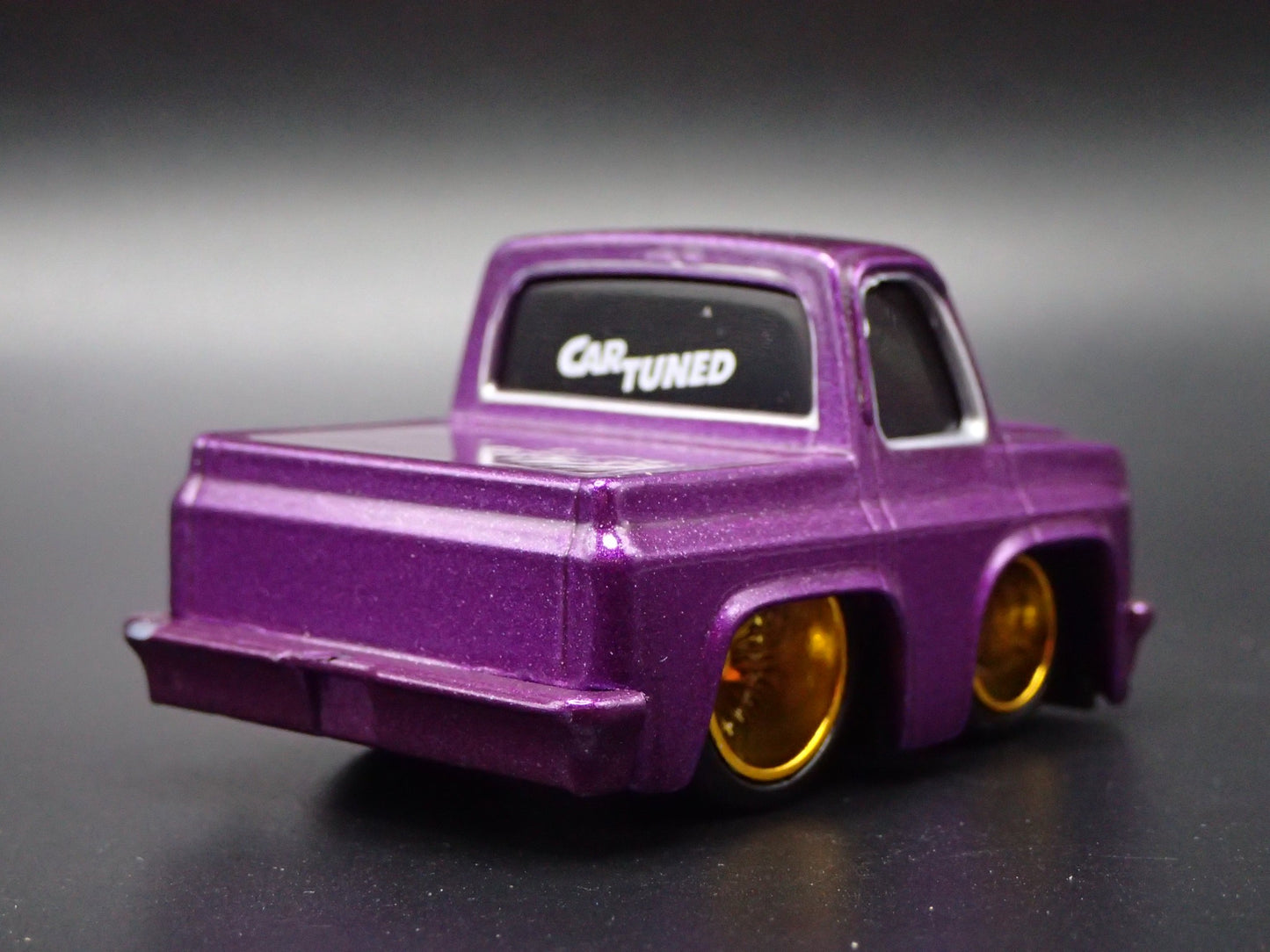 1987 CHEVY CHEVROLET C10 PICKUP TRUCK TUNED PURPLE 1/64 SCALE DIECAST MODEL CAR