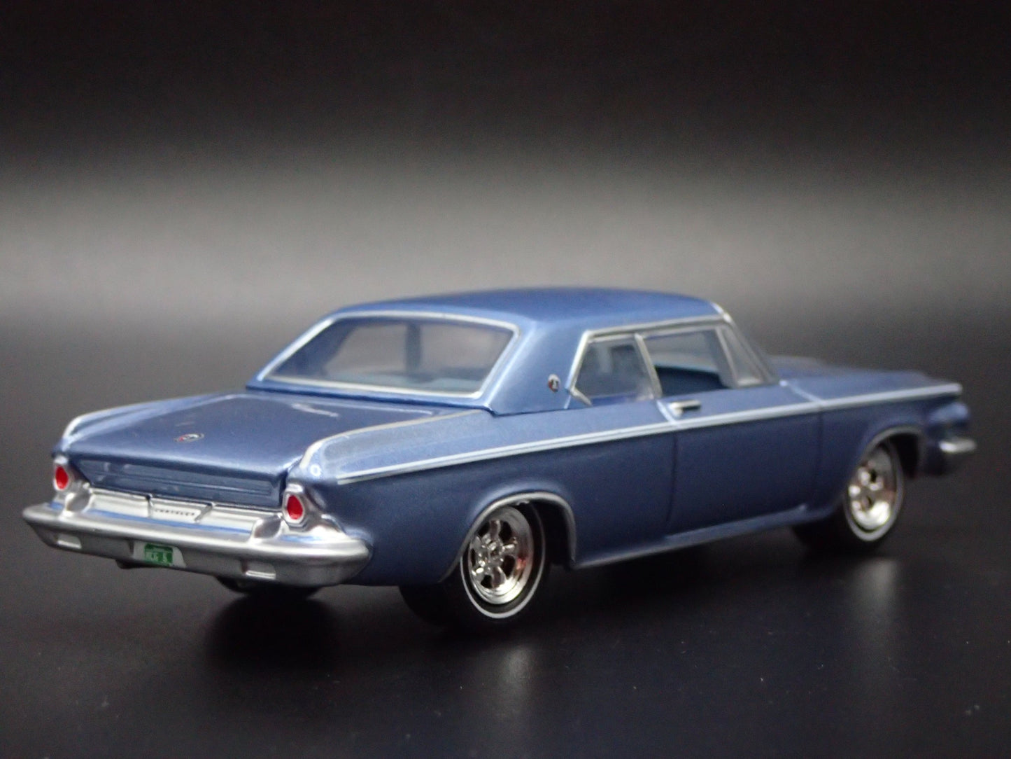 1963 63 CHRYSLER 300 J BLUE 1/64 SCALE COLLECTIBLE DIORAMA DIECAST MODEL CAR