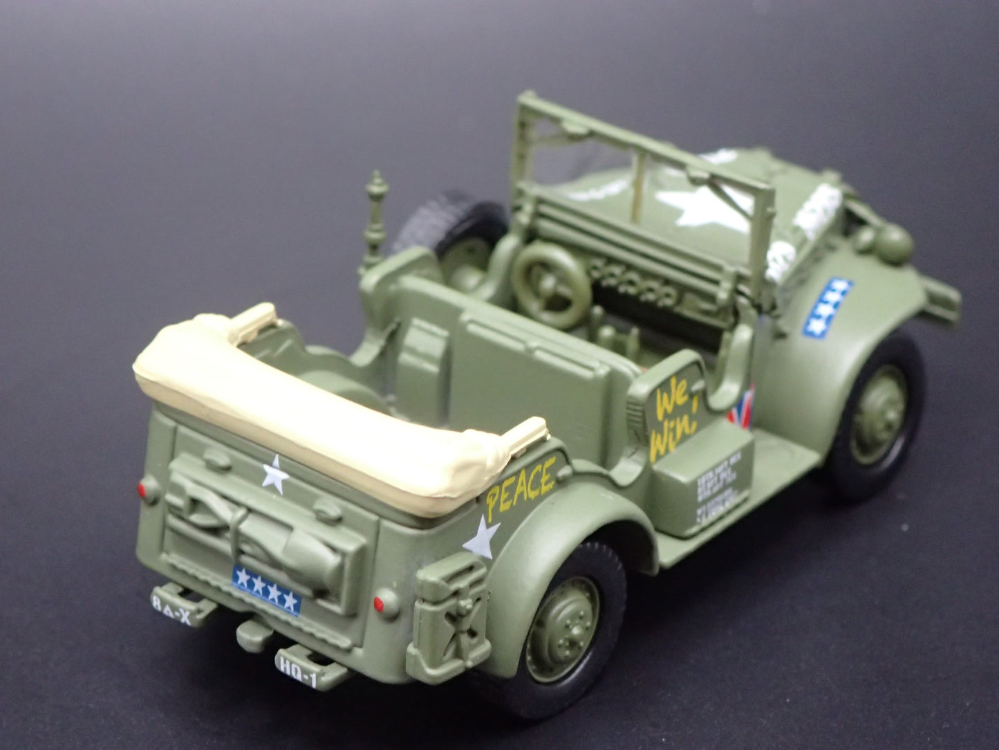 WWII DODGE WC57 COMMAND CAR ARMY MILITARY V-E DAY 1:64 SCALE DIECAST MODEL CAR