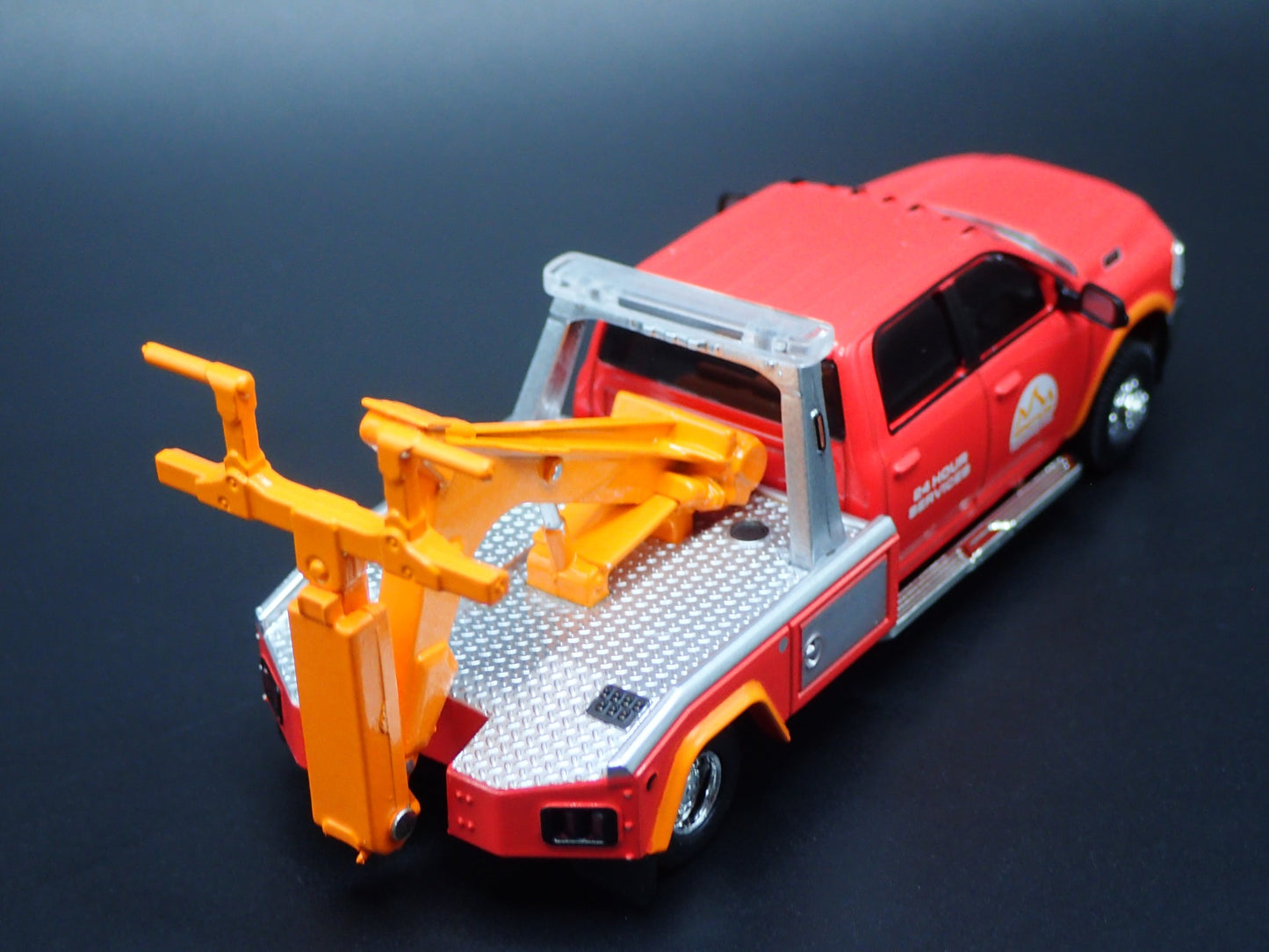 2019-2025 RAM 3500 DUALLY WRECKER TOW TRUCK RED 1/64 SCALE DIECAST MODEL CAR