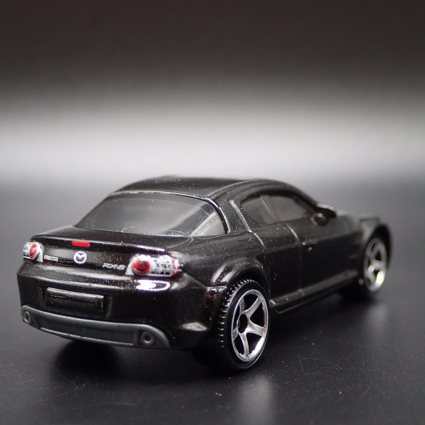 2003-2012 MAZDA RX8 JDM BLACK 1:64 SCALE COLLECTIBLE DIORAMA DIECAST MODEL CAR