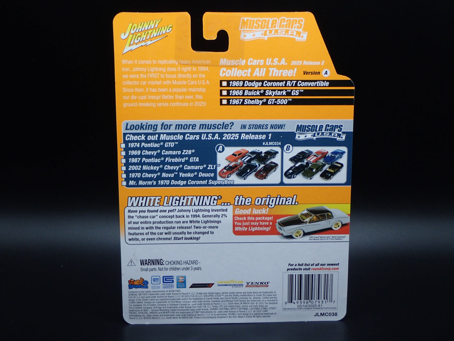 2025 JOHNNY WHITE LIGHTNING 1969 DODGE CORONET RT CONV MUSCLE CAR USA 2 A CHASE