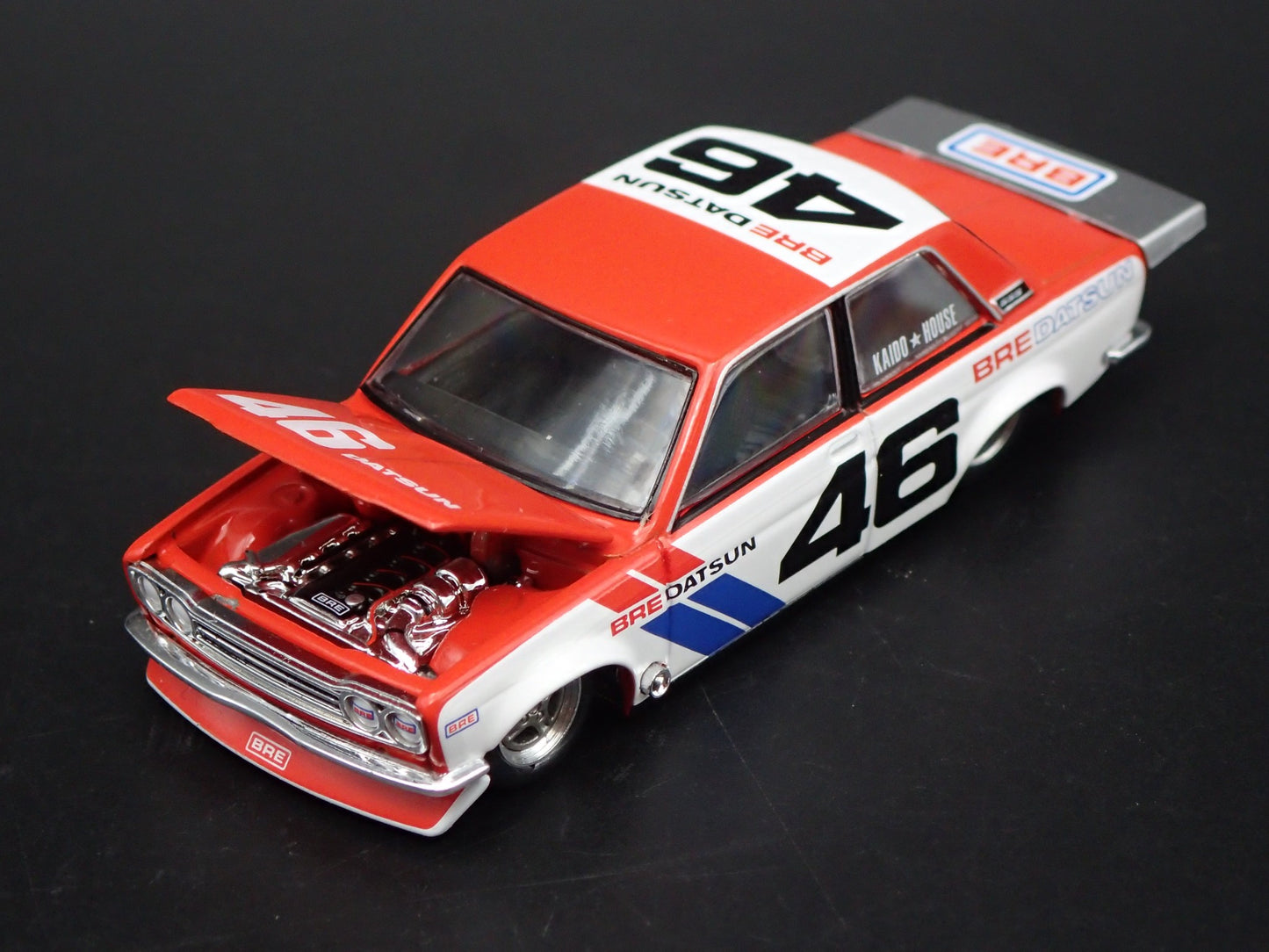 1967-1972 DATSUN 510 PRO STREET KAIDO HOUSE JUN BRE 1:64 SCALE DIECAST MODEL CAR