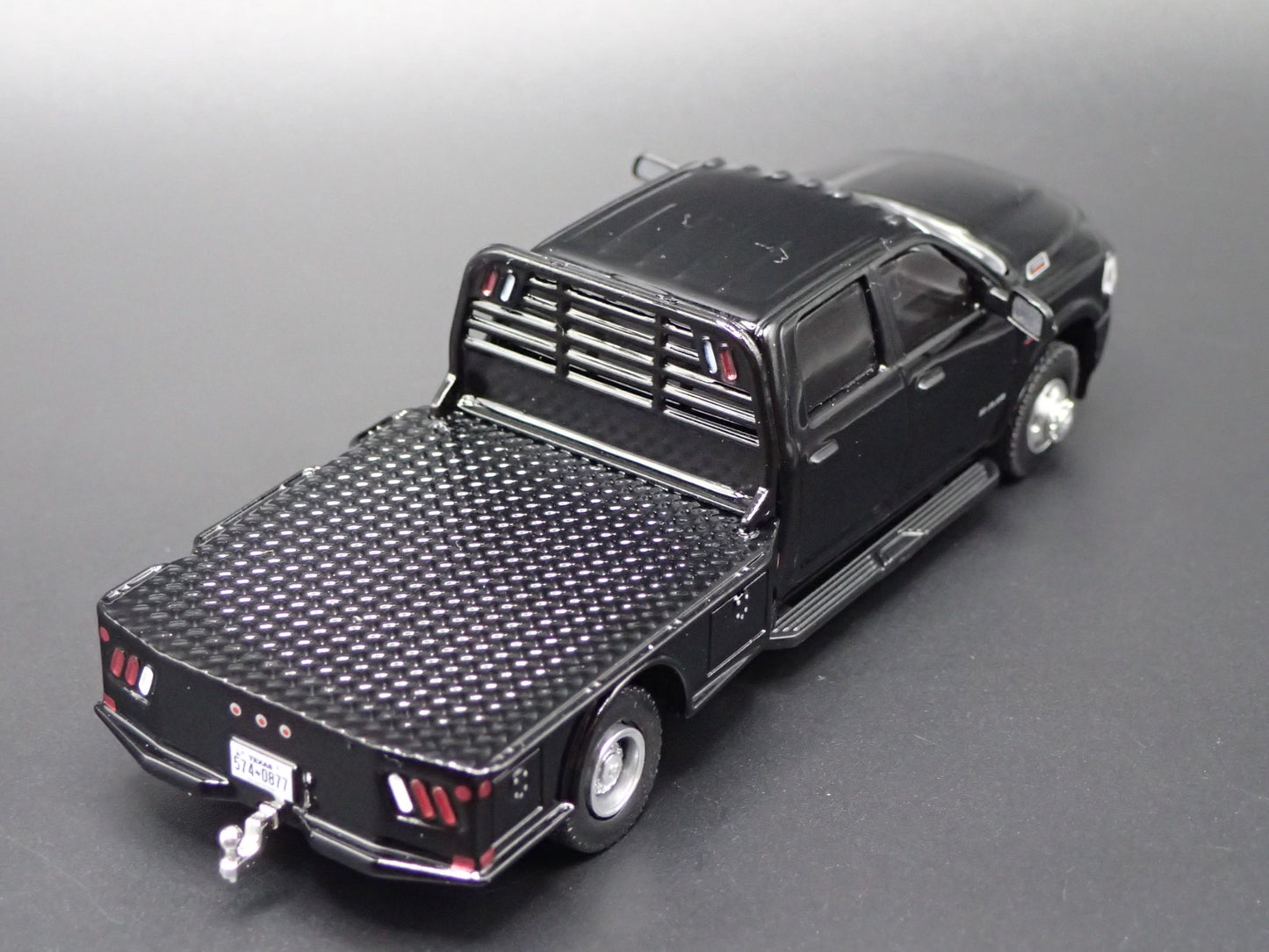 2019-2025 RAM 3500 DUALLY FLATBED TRUCK w HITCH 1/64 SCALE DIECAST MODEL CAR