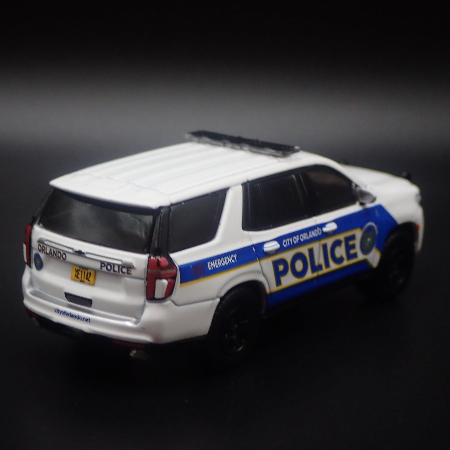 2022 22 CHEVROLET TAHOE PURSUIT ORLANDO, FL POLICE 1:64 SCALE DIECAST MODEL CAR