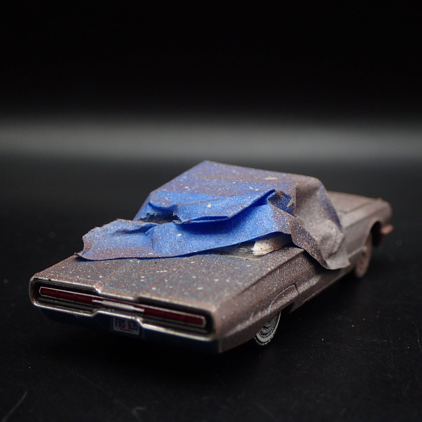 1966 FORD THUNDERBIRD TBIRD CONVERTIBLE BARN FIND 1:64 SCALE DIECAST MODEL CAR