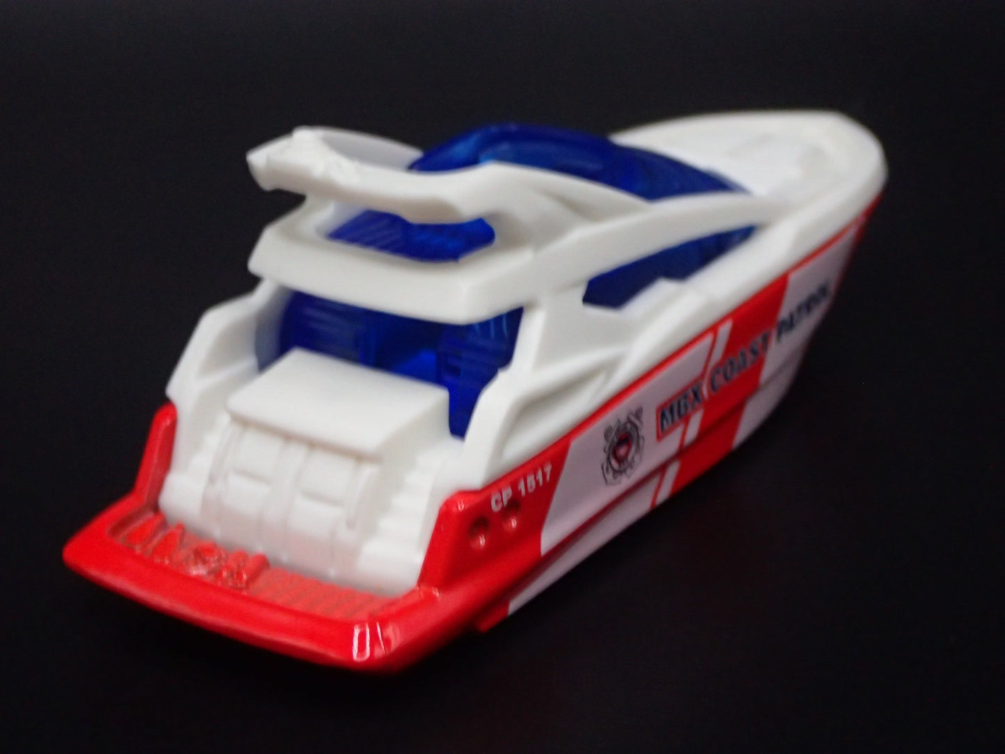 SPEED BOAT MBX COAST PATROL RED 1/64 MB SCALE COLLECTIBLE DIORAMA PROP MODEL