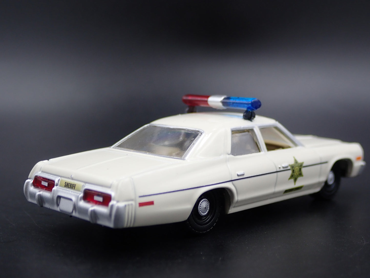 1975 75 DODGE MONACO DUKES HAZZARD COUNTY SHERIFF 1/64 SCALE DIECAST MODEL CAR