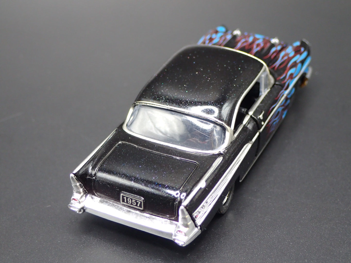 1957 57 CHEVY CHEVROLET BEL AIR BLACK 1:64 SCALE COLLECTIBLE DIECAST MODEL CAR