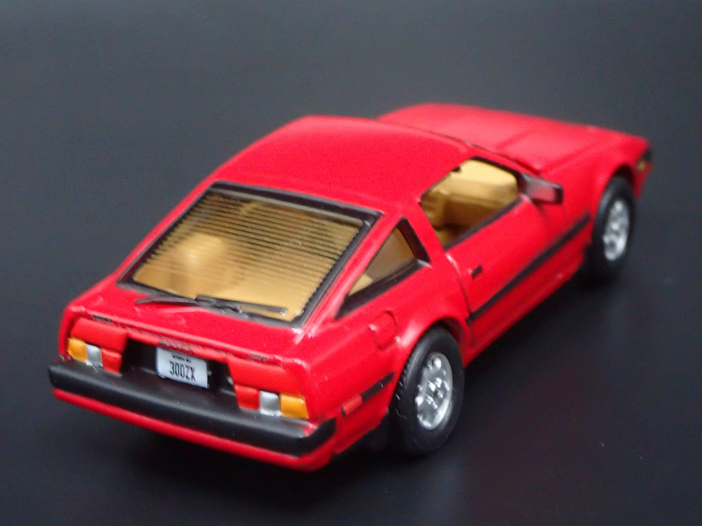 1983-1989 NISSAN 300ZX RED 1:64 SCALE COLLECTIBLE DIORAMA DIECAST MODEL CAR